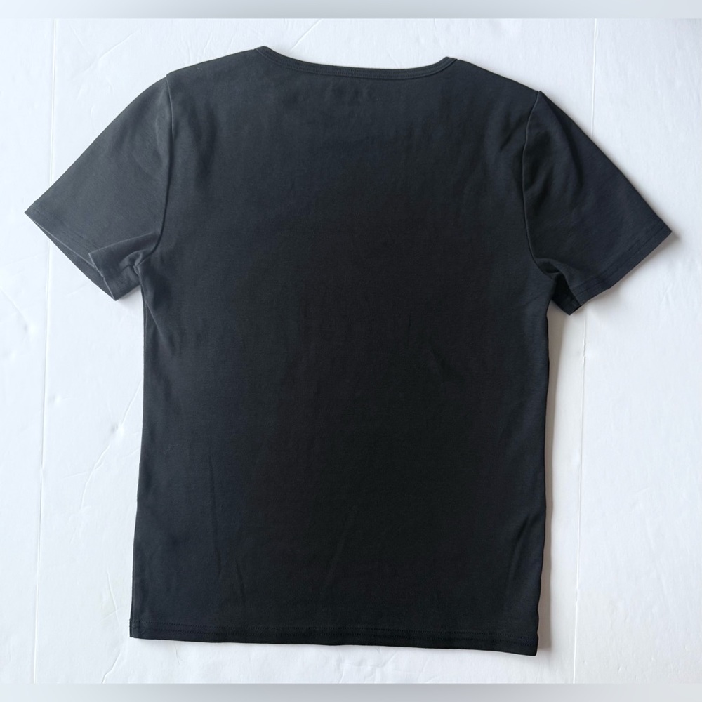 J. Crew New Perfect-Fit Short-Sleeve T-Shirt Black Size S - Picture 2 of 6